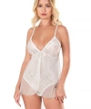 Bicomi Ekru Jakarlı Bodysuit Gecelik