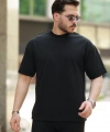 Biçomi Erkek Basic Oversize Double Face Kumaş Kısa Kollu Tshirt