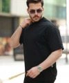 Biçomi Erkek Basic Oversize Double Face Kumaş Kısa Kollu Tshirt