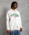Biçomi Erkek Baskılı Kapüşonlu Sweatshirt - Beyaz