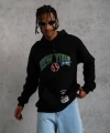 Biçomi Erkek Baskılı Kapüşonlu Sweatshirt - Siyah