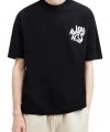 Biçomi Erkek Baskılı Oversize T-shirt - Siyah