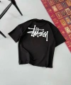 Biçomi Erkek Baskılı Oversize T-shirt - Siyah