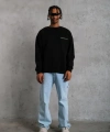 Biçomi Erkek Baskılı Sweat - Siyah
