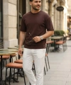 Biçomi Erkek Duble Kol Basic Tişört