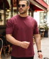 Biçomi Erkek Kolları Dar Kesim Rahat Kalıp Basic Tişört