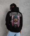 Biçomi Erkek SCHOOL BOY Baskılı Kapüşonlu Sweat - Siyah