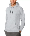 Biçomi Erkek Uzun Kol Kapşonlu Basic Sweatshirt Hoodie - Gri