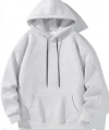 Biçomi Erkek Uzun Kol Kapşonlu Basic Sweatshirt Hoodie - Gri