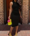 Biçomi Kadın Bodycon Midi Boy Dalgıç Elbise