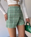 BİÇOMİ Kapaklı tüvit şort etek yeşil