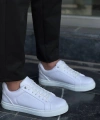 BİÇOMİ KB-BX1  Kuback Beyaz Cilt Yüksek Beyaz Taban Günlük Erkek Ayakkabı