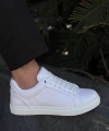 BİÇOMİ KB-BX1  Kuback Beyaz Cilt Yüksek Beyaz Taban Günlük Erkek Ayakkabı