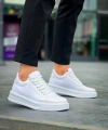 BİÇOMİ KB-X46 Kuback Beyaz Rugan Yüksek Beyaz Taban Günlük Spor Ayakkabı