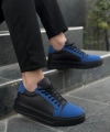 BİÇOMİ KB-X46 Kuback Siyah Sax Mavi Yüksek Siyah Taban Günlük Spor Ayakkabı