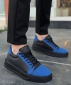 BİÇOMİ KB-X46 Kuback Siyah Sax Mavi Yüksek Siyah Taban Günlük Spor Ayakkabı