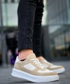 BİÇOMİ KB-X8 Kuback Bej Keten Süet Yüksek Taban Günlük Spor Ayakkabı