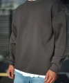 Biçomi Kışlık Bisiklet Yaka Üç İplik Basic SweatShirt - Antrasit