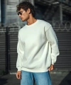 Biçomi Kışlık Bisiklet Yaka Üç İplik Basic SweatShirt - Beyaz