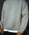 Biçomi Kışlık Bisiklet Yaka Üç İplik Basic SweatShirt - Gri