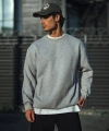 Biçomi Kışlık Bisiklet Yaka Üç İplik Basic SweatShirt - Gri