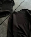 Biçomi Kışlık Bisiklet Yaka Üç İplik Basic SweatShirt - Siyah