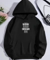 Biçomi Kışlık Üç İplik Kapşonlu SweatShirt - Siyah