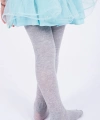 biçomi Kız Çocuk Pamuklu Külotlu Çorap Gri
