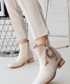 BİÇOMİ Melina Bej Cilt Topuklu Bot
