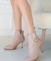 BİÇOMİ Moose Nude Cilt Topuklu Bot