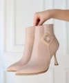 BİÇOMİ Moose Nude Cilt Topuklu Bot