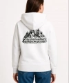 Biçomi Nihilist Penguen Temalı Oversize Kapüşonlu Sweatshirt - Beyaz