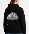 Biçomi Nihilist Penguen Temalı Oversize Kapüşonlu Sweatshirt - Siyah