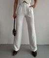 BİÇOMİ Palazzo pantolon beyaz s23211