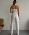 BİÇOMİ Palazzo pantolon beyaz s23211