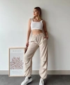 BİÇOMİ Paraşüt pantolon bej
