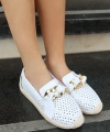 BİÇOMİ Riwan Beyaz Cilt Babet Ayakkabı