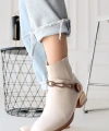BİÇOMİ Roxani Bej Cilt Topuklu Bot