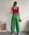 BİÇOMİ Şalvar pantolon yeşil s23202