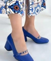 BİÇOMİ Tino Mavi Cilt Topuklu Ayakkabı