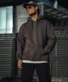 Biçomi Üç İplik Penye Kapşonlu Basic SweatShirt - Antrasit