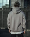 Biçomi Üç İplik Penye Kapşonlu Basic SweatShirt - Boyalı Gri