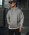 Biçomi Üç İplik Penye Kapşonlu Basic SweatShirt - Boyalı Gri
