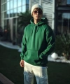 Biçomi Üç İplik Penye Kapşonlu Basic SweatShirt - Haki