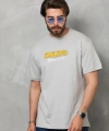 Biçomi Unisex Basic Bisiklet Yaka Oversize T-Shirt - Gri