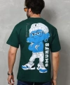 Biçomi Unisex Basic Bisiklet Yaka Oversize T-Shirt - Yeşil