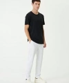 Biçomi Unisex Basic Bisiklet Yaka Regular T-Shirt - Siyah