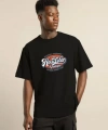 Biçomi Unisex Baskılı Oversize T-Shirt - Siyah