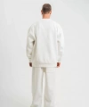 Biçomi Uzun Kol Bisiklet Yaka Basic SweatShirt - Beyaz