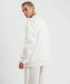 Biçomi Uzun Kol Bisiklet Yaka Basic SweatShirt - Beyaz